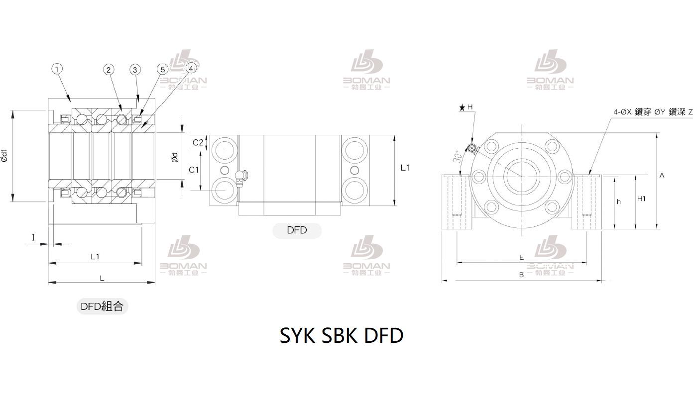 SYK MBCE15-DP syk丝杆固定端和支撑端